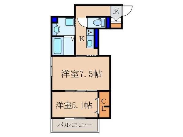 グレイス花の物件間取画像